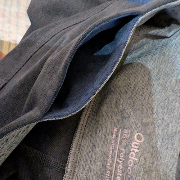 Outdoor Voices Black and Gray Colorblock Leggings - Picture 8 of 8